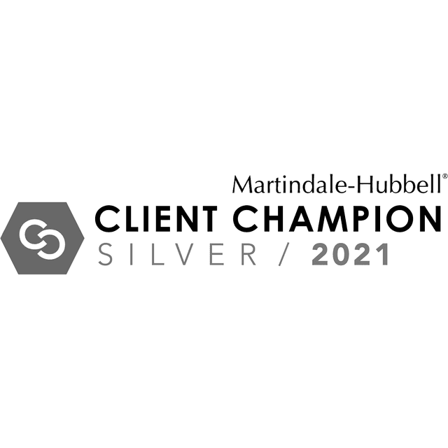 Martindale-Hubbell Client Champion Silver 2021